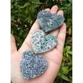 thumbnail image 6 of Grape Agate Gemstone Hearts, Polished Grape Agate Puffy Hearts, Grape Agate Palm Stone, Grape Agate Heart (2 Hearts）, 6 of 9