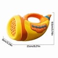 thumbnail image 4 of COM1950s Sound Effect Horn, Onomatopoeia Toy with LED Light Indicators, Breathing Exercise Toy for Capacity Training, 30 Simulation Sounds, Plastic Trumpet Style Whistle for Adults, 4 of 7