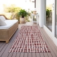 thumbnail image 6 of Addison Rugs Chantille Indoor/Outdoor Transitional Stripes Burgundy Washable Runner Rug, 2'3" x 7'6", 6 of 6
