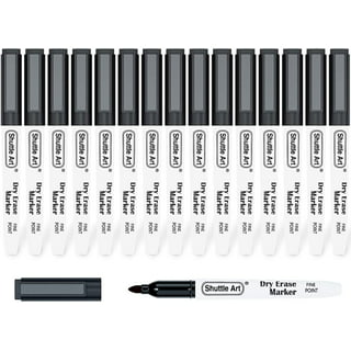 Dabo&Shobo Low Odor Dry Erase Markers, Fine Tip, Bulk Pack of 80, Black  Whiteboard Markers, Suitable for School, Office, or Home