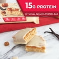 thumbnail image 4 of Atkins Vanilla Caramel Pretzel Protein Meal Bar, Low Sugar, Meal Replacement, Keto Friendly, 5 Count, 4 of 10