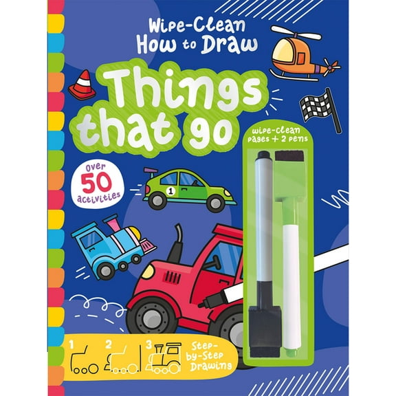 Wipe-Clean How to Draw Wipe-Clean How to Draw Things That Go, (Hardcover)