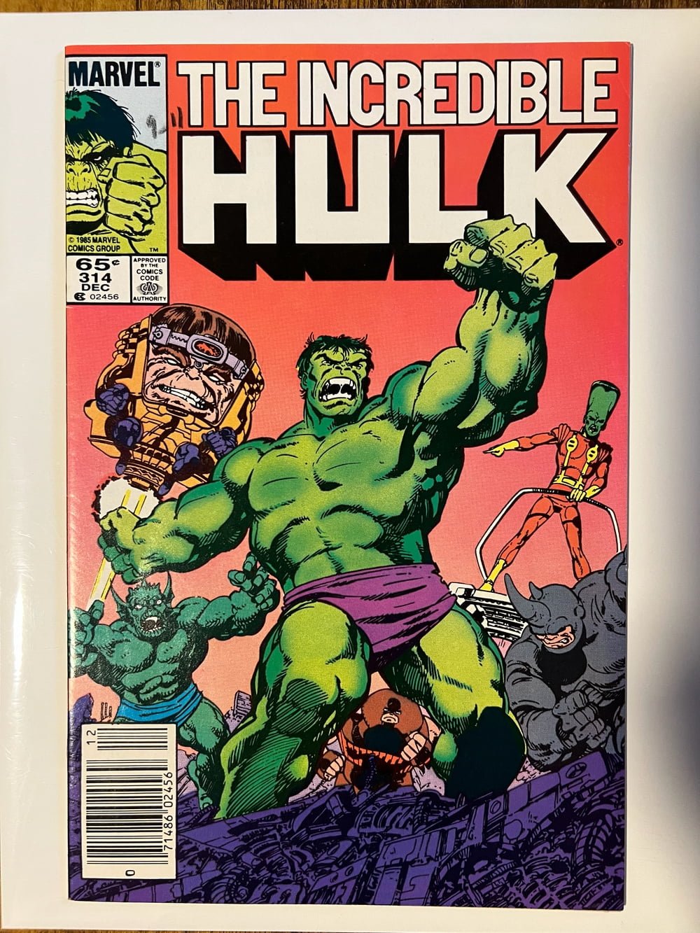 Cover of The Incredible Hulk #314