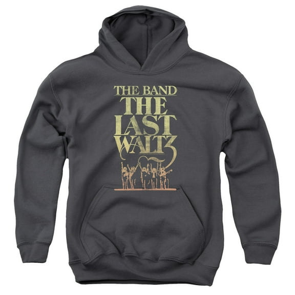 Trevco Sportswear PERRY195-YFTH-3 The Band The Last Waltz Youth Hooded Sweatshirt, Charcoal - Large