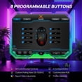 thumbnail image 2 of Wired Gaming Mouse, 12,800 DPI with Optical Sensor, 8 Programmable Buttons, 13 RGB Backlit Modes, Ergonomic Design, Custom Software Gaming Mice for Laptop,PC, 2 of 7
