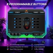 Wired Gaming Mouse, 12,800 DPI with Optical Sensor, 8 Programmable Buttons, 13 RGB Backlit Modes, Ergonomic Design, Custom Software Gaming Mice for Laptop,PC