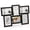 Black, variant on Modern 4x6 Picture Frame Set – Collage Wall Decor with Glass Front – Perfect for Family Photos, Weddings, or Artwork – Set of 6 Photo Frames – White Color