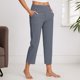 thumbnail image 1 of WILLBEST Pantalones Casuales para Mujer, Estampados, Elásticos, de Cintura Alta, Anchos, Largos, con Bolsillos, para Uso Diario Y Extra Grande, 1 of 5