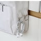 thumbnail image 4 of Organizador multiusos para mesita de noche de lona de metal, organizador para dormitorios, camas de hospital, envolvente, fácil instalación, bolsa de almacenamiento colgante, impermeable, amplios, 4 of 5