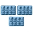 thumbnail image 2 of 3D Highland Cow Ice Cube Tray, Silicone Fun Shapes Ice Cube Mold for Whiskey,Cocktails, Bourbon, Home Bar, Cute Highland Cow Gifts for Holiday，Blue (3pc), 2 of 7