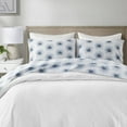 thumbnail image 3 of Regency Heights 200 TC Cotton Sheet Sets Printed Bed Sheets,Full,Blue Palmetto, 3 of 6