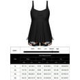 thumbnail image 5 of Women Plus Size Tankini Swimsuits Flowy 2 Pieces Bathing Suits with Shorts, 5 of 9