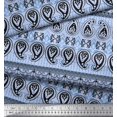 thumbnail image 2 of Soimoi Poly Georgette Fabric Damask & Paisley Ethnic Decor Fabric Printed Yard 42 Inch Wide, 2 of 3