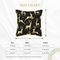 thumbnail image 4 of Bingfone Decorative Pillow Covers 20"X20" Christmas Gold Deers Couch Pillow Cases Modern Farmhouse Covers For Couch Sofa Bed, 4 of 9