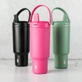 thumbnail image 6 of TAL Stainless Steel Hudson Tumbler with Flip-Up Straw, 40 oz, Bright Pink, 6 of 7