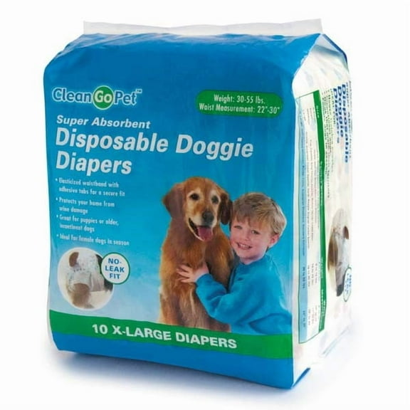 Clear Quest Disposable Doggy Diapers Extra Large