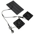 10W Solar Panel Fan Kit Weatherproof Solar Powered Dual Exhaust Fan