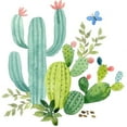 thumbnail image 2 of Maday, Jane 26x26 White Modern Wood Framed Museum Art Print Titled - Happy Cactus IV, 2 of 4