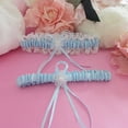 thumbnail image 2 of Wedding Garter for Bride Stretch Prom Garters Bridal Leg Garter Set, Light Blue, 2 of 5