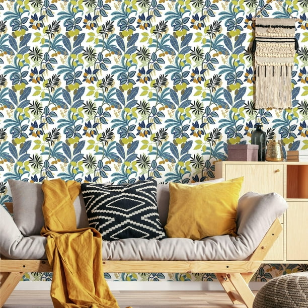 RoomMates Funky Jungle Peel and Stick Wallpaper - Walmart.com - Walmart.com
