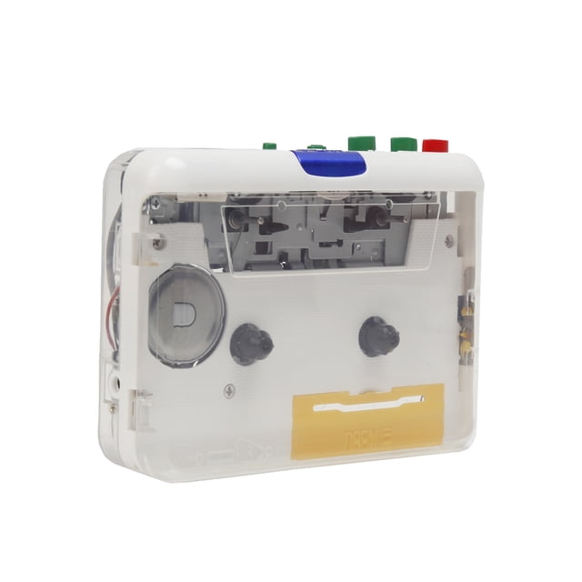 Reproductor de casetes TON010S Cassette portátil a reproductor de MP3 Mini reproductor de cinta USB Convertidor de MP3 con software de entrada AUX de 3,5 mm CD Cassette Capture Audio Reproductor de mú Tomshoo Reproductor de casetes