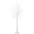 thumbnail image 5 of Lighted Tree 2 Pack, LED Birch Trees for Christmas, 5’&6’H Snowflake Artificial Christmas Trees, 5FT 6 FT PVC Christmas Tree for Home Decor Indoor Outdoor, 5 of 10