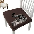 thumbnail image 5 of Waterproof Seat Covers for Dining Chairs, Removable Washable Chair Protectors, Stain Resistant & Pet Proof Slipcovers, No Pilling Fabric Kitchen Chair Covers Set of 1, 5 of 8