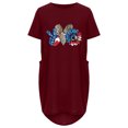thumbnail image 3 of Jophufed 4th of July Dress for Women Summer Fashion Independence Day Flag Print Casual Short Sleeve With Pocket Round Neck Loose Dress, 3 of 5