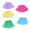 thumbnail image 4 of 5 unids / set Kids Girls Tutus 3 capas de tul vestido de falda del tutú para mostrar el traje, 4 of 6