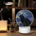thumbnail image 6 of Balery Shambhala Cat In Van Gogh Impressionist Pattern Acrylic Night Light Gift with 3 Color ModesTouch-Sensitive LED Lamp Perfect Gift for Mother's Day, Birthday, or Christmas, 6 of 9