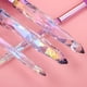 thumbnail image 2 of 10 brochas de maquillaje de diamante con mango de cristal, mango morado, pelo morado. Ormromra LRWJ102-6, 2 of 7