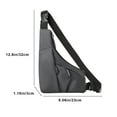 thumbnail image 3 of IPEWLEX Small Sling Bag Crossbody Chest Shoulder Purse for Men Women - Adjustable Strap, Waterproof Material, Multi-Pocket Design for Travel and Outdoor Activities - Black Gray, 3 of 6