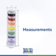 GMS 7 Day Medicine Pill Organizer - Stackable Pill Box - Ideal for Travel - Fits Small Tablets, Pills & Vitamin Supplements - Daily & Weekly Medicine Organized in One Place - Extra Small - Clear