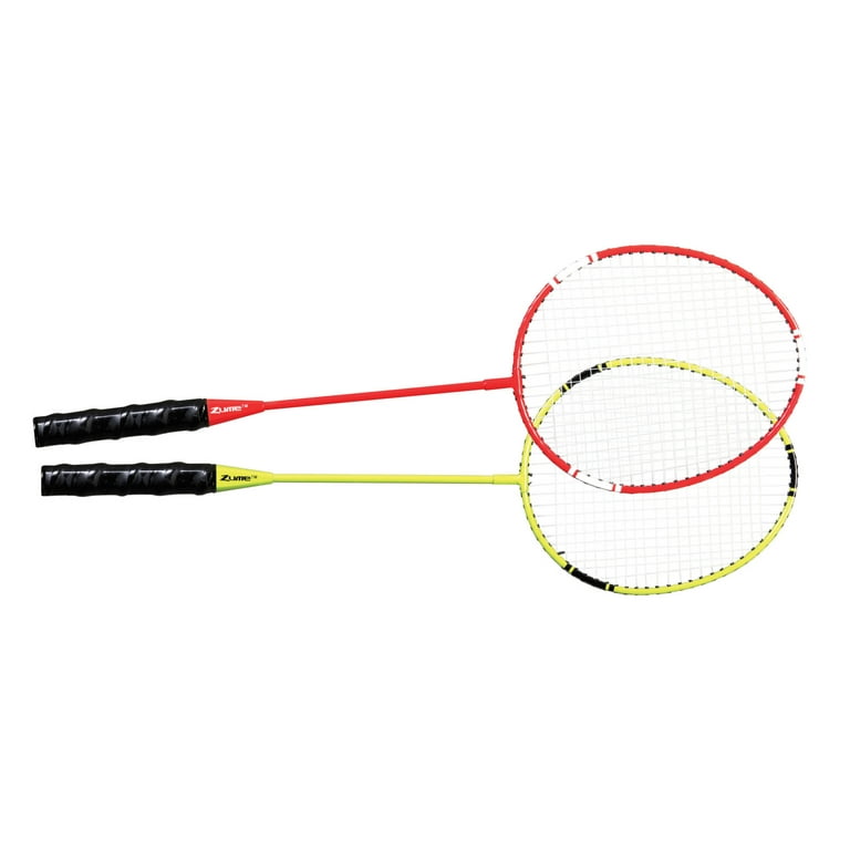 Volants Kids Fun Badminton - lot de 9x - avec plumes - blanc - 9 x 6 cm