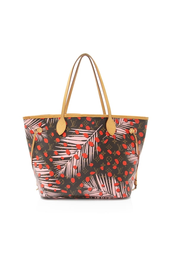 Pre-Owned Louis Vuitton Limited Edition Monogram Canvas Jungle Dots Neverfull MM Tote