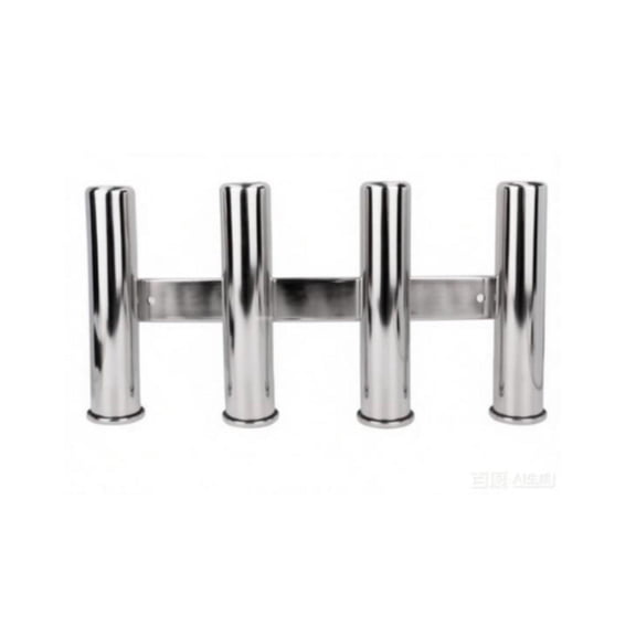 Wswqop 4 Tube Rod Holder Rust Resistant Marine Gear Saltwater Friendly for Trolling