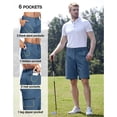thumbnail image 4 of SPECIAL MAGIC Men's Golf Hybrid Dress Shorts Casual Summer Stretch Flat Front Lightweight Hiking Shorts Quick Dry with Pockets, 4 of 6