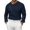 Dark Blue, variant on Men Asymmetric Oblique Button V Neck Waffle Long Sleeve Top Slim Stretch Knit Minimalist Fashion Daily Walking Casual Tops White S