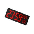 thumbnail image 2 of kurtrusly Large LED Digital Wall Clock with Indoor Temperature Living Room Bedside White, 2 of 8