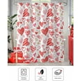 thumbnail image 5 of Valentine''s Day Shower Curtain Pink Red Love Bathroom Curtains with Hooks, Waterproof Polyester Fabric Romantic Heart Shower Curtains Set for Bathroom Bathtubs Holiday Valentines Decor 72x72 Inch, 5 of 6