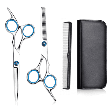 Barber Salon Home Stainless Steel Hair Cutting Thinning/Texturizing Scissors Shears Set Kit 6"