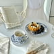 thumbnail image 4 of Vajilla de cerámica azul Retro, restaurante occidental, tazas y platos de café, plato de postre Dim Sum, accesorios para el hogar, 4 of 5