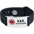 thumbnail image 1 of HSHDLDF Bracelet d'Alerte Médicale Rouge pour Hommes Femmes Urgence Premiers Soins Aînés Alarme Santé Plaque en Acier Inoxydable Bracelet Ajustable en Silicone Bracelets, 1 of 4