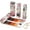 Flag, variant on 24/36/72 Slots Pencil Wrap Pencil Rolls, Artist Colored Pencils Roll Up Bag Short Brushes Pouch Case Pencils Organizer for Drawing Coloring and Sketching (Black, 72slots)