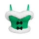 thumbnail image 1 of Camisola moldeadora de cintura con hebilla de lazo de color sólido navideño para mujer, top de poliéster, 1 of 3