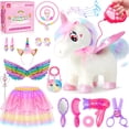 thumbnail image 1 of Unicornio de juguete SOLIEHOO para niñas de 3 a 6 años con mando a distancia, 1 of 8