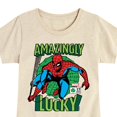 thumbnail image 3 of Marvel Spider-Man - St. Patrick's Day Amazingly Lucky - Girls Fitted Short Sleeve Graphic T-Shirt, 3 of 5
