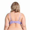 thumbnail image 4 of Curve Muse Women's Plus Size Push Up Add 1 Cup Underwire Perfect Shape Lace Bras-2PK-BLACK,LAVENDER-34D, 4 of 6