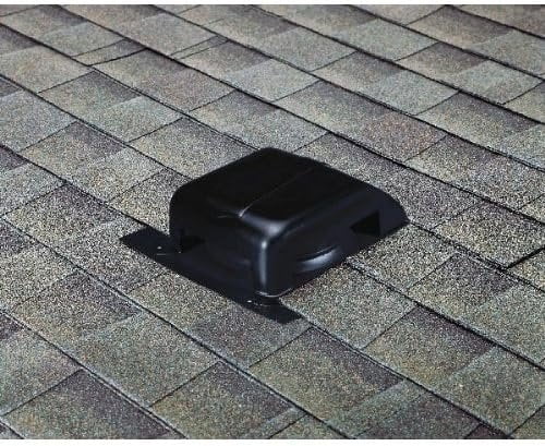 Air Vent RVG40010 Slant Roof Vent, Galvanized, Black, Round, 7-1/2-In. Opening - Quantity 9