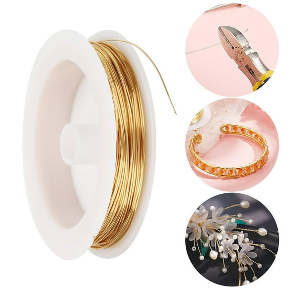 EEEkit 65ft Copper Jewelry Beading Wire for Crafting, DIY Bracelets, Necklaces & Wire Wrapping